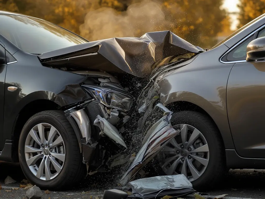 Pedestrian injury attorney discussing insurance claim near DeKalb County Courthouse in Decatur GA